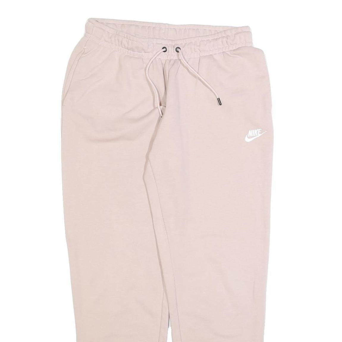 NIKE Womens Joggers Beige Slim Tapered M W28 L28 Cotton Blend Sweatpants