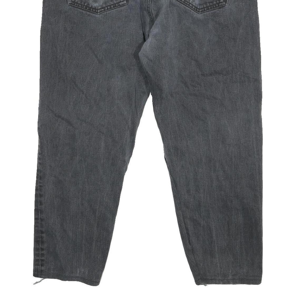 CARHARTT Mens Relaxed Black Cotton Blend Zip Trousers W35 L26 Workwear Style