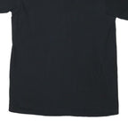 CALVIN KLEIN Mens Black V-Neck T-Shirt M Cotton Blend Classic Casual
