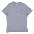 TIMBERLAND Mens Blue L T-Shirt Short Sleeve Crew Neck Cotton Blend Casual