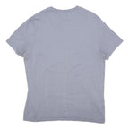 TIMBERLAND Mens Blue L T-Shirt Short Sleeve Crew Neck Cotton Blend Casual