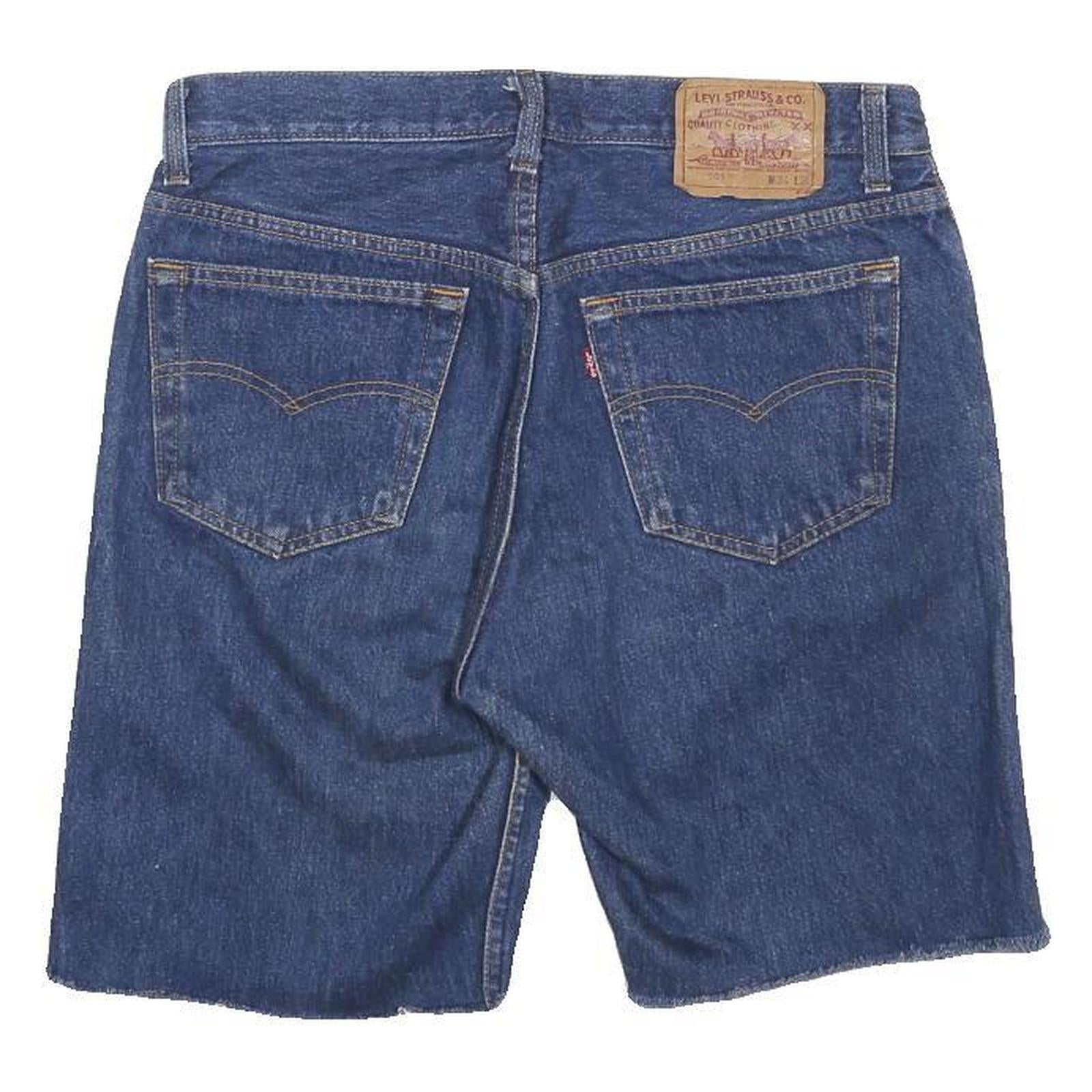 LEVI'S Mens Denim Blue Casual Cut-Off Shorts M W31 Classic Fit