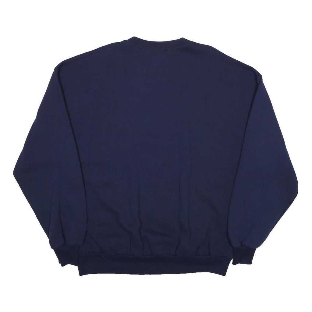 MICKEY UNLIMITED Mens Navy Blue Cotton Blend Crew Neck XL Sweatshirt Cartoon