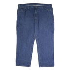 DICKIES Mens Jeans Blue Regular Straight Denim Medium W50 L30 Workwear Zip