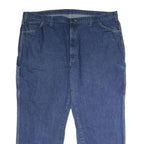 DICKIES Mens Jeans Blue Regular Straight Denim Medium W50 L30 Workwear Zip