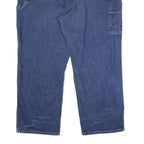 DICKIES Mens Jeans Blue Regular Straight Denim Medium W50 L30 Workwear Zip