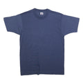 BVD Mens Blue T-Shirt L Short Sleeve Crew Neck Plain Cotton Blend Casual