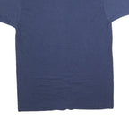 BVD Mens Blue T-Shirt L Short Sleeve Crew Neck Plain Cotton Blend Casual