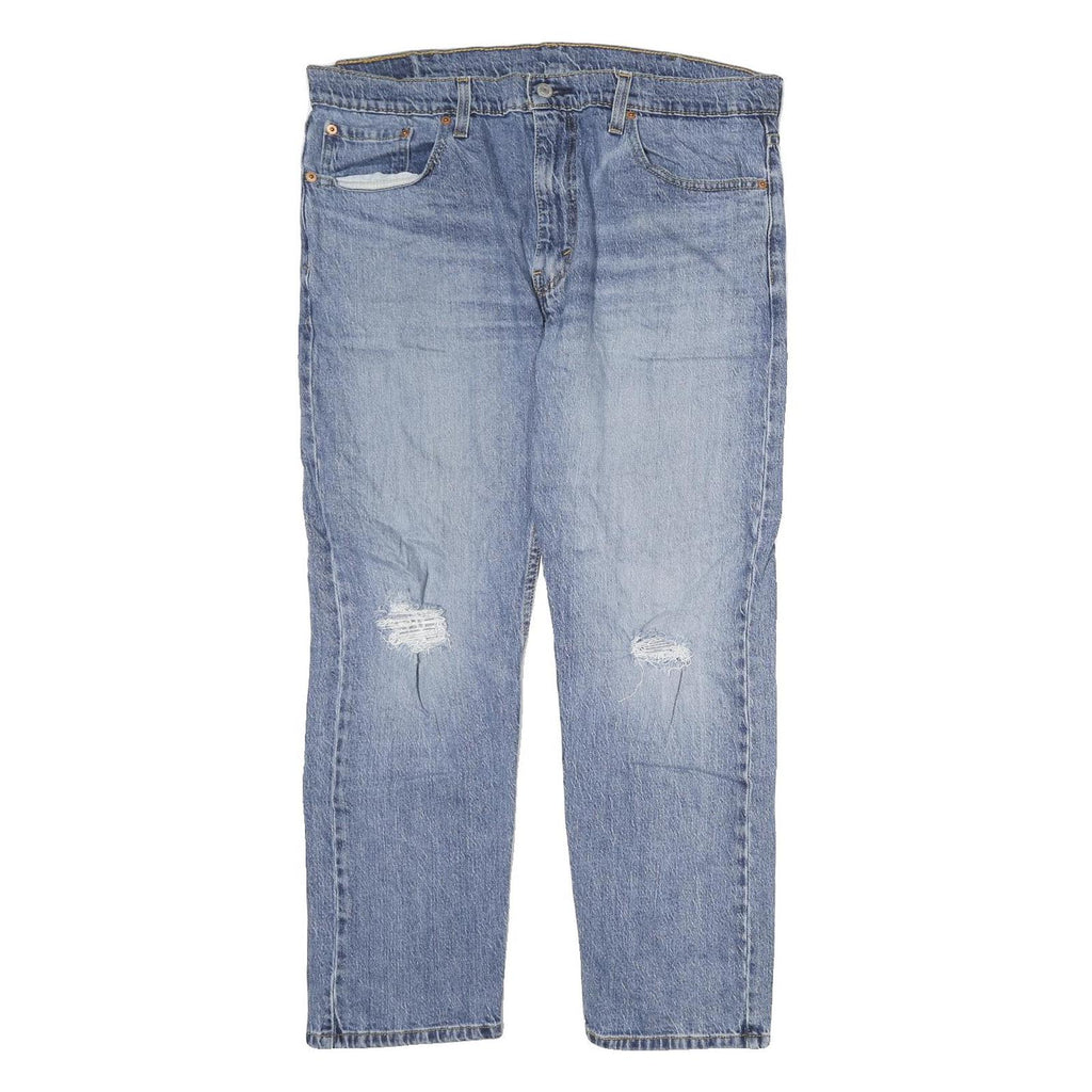LEVI'S 502 Mens Jeans Blue Regular Straight Denim Medium W38 L30 Classic Style