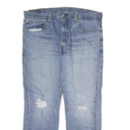 LEVI'S 502 Mens Jeans Blue Regular Straight Denim Medium W38 L30 Classic Style
