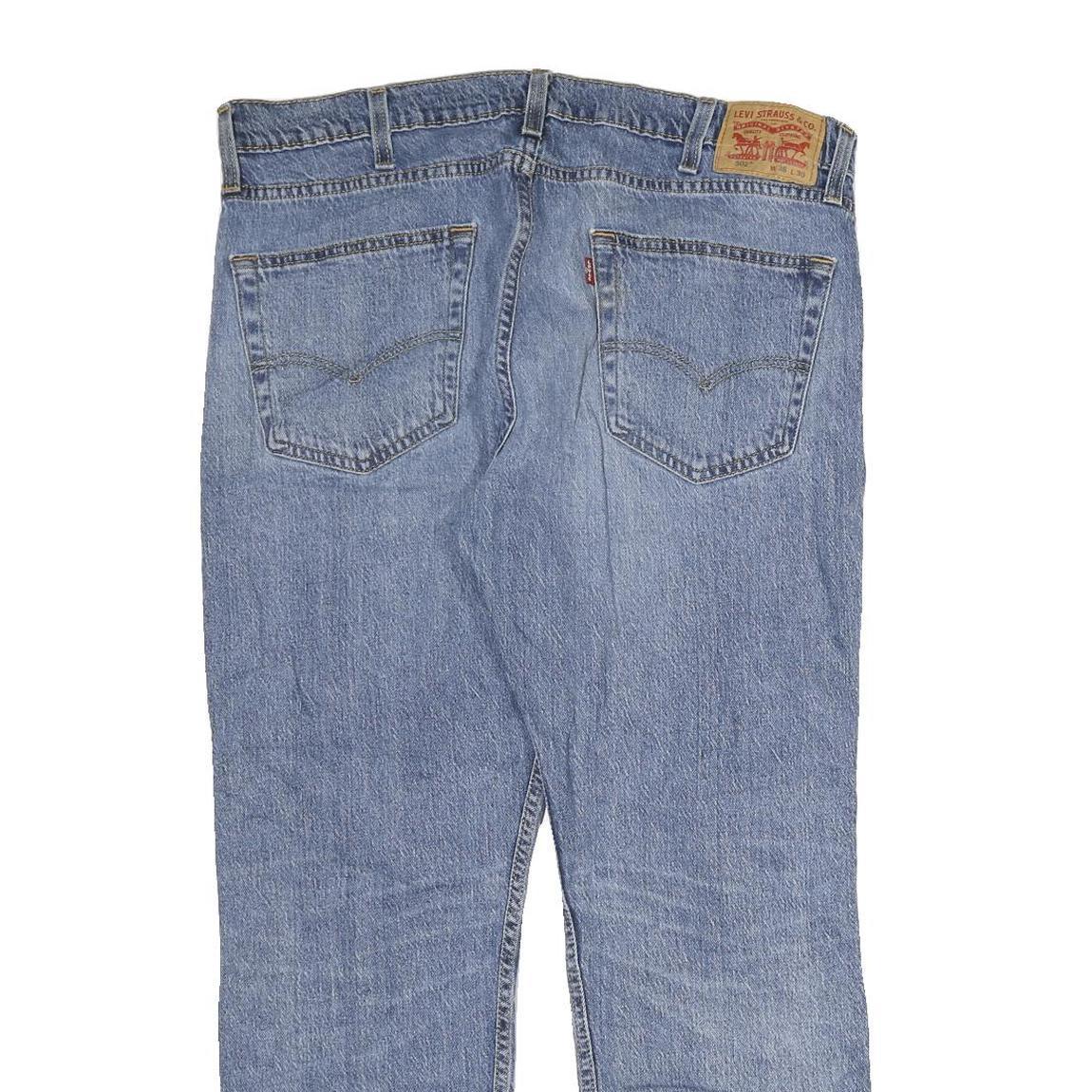 LEVI'S 502 Mens Jeans Blue Regular Straight Denim Medium W38 L30 Classic Style