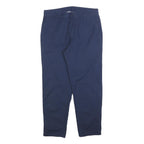 PATAGONIA Womens Cotton Blend Navy Regular Straight Trousers W31 L27 Comfortable
