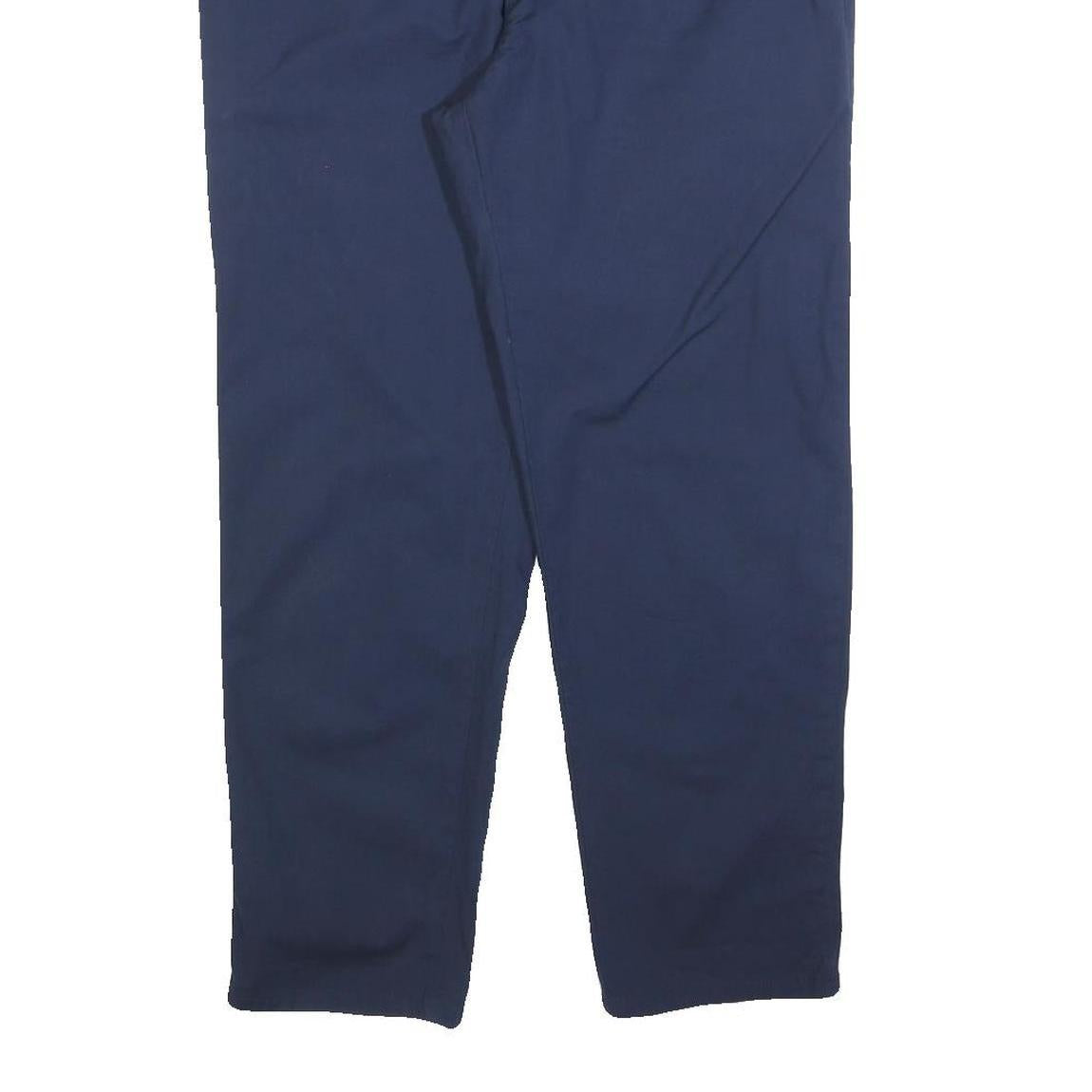 PATAGONIA Womens Cotton Blend Navy Regular Straight Trousers W31 L27 Comfortable