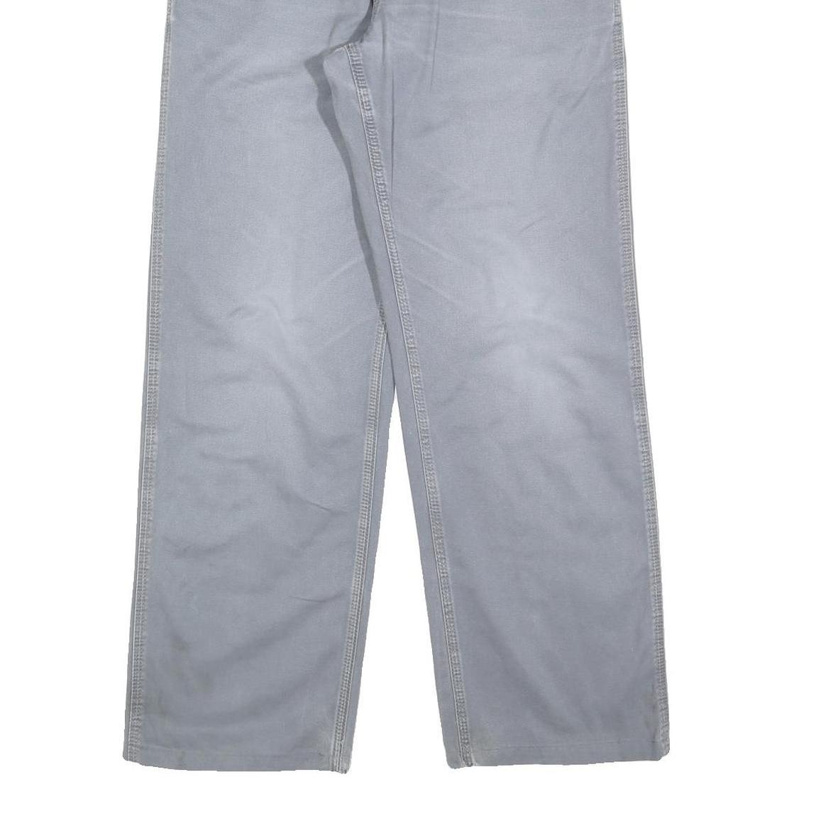 CARHARTT Mens Cotton Blue Relaxed Straight Trousers W31 L30 Workwear Casual