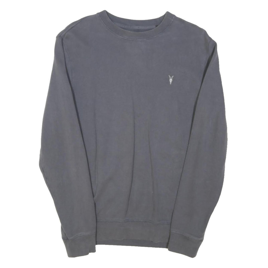 ALLSAINTS Mens Grey Cotton Blend Crew Neck XS Sweatshirt Pullover Casual