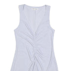 REFORMATION Womens Light Blue Dress Sleeveless Polyester Blend Mini Size S