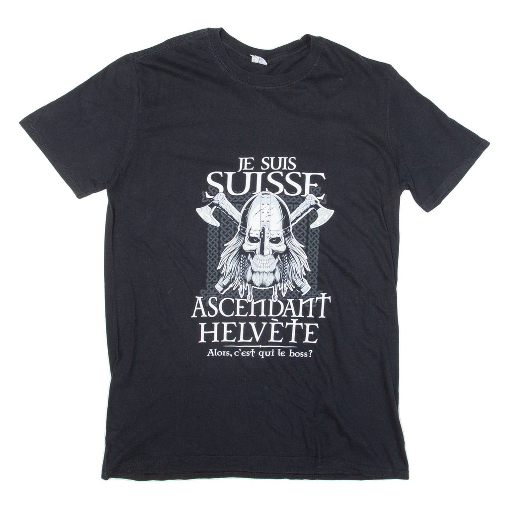 GILDAN Mens T-Shirt Black S