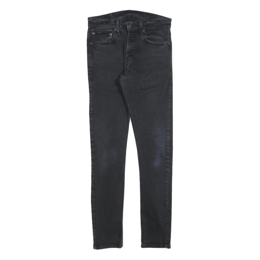 LEVI'S 512 Tapered Mens Jeans Black Slim Tapered Denim W31 L34 Stretch Cotton