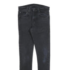 LEVI'S 512 Tapered Mens Jeans Black Slim Tapered Denim W31 L34 Stretch Cotton