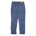 LEVI'S Womens Blue Regular Straight Denim W29 L30 Classic Zip Cotton Blend Jeans