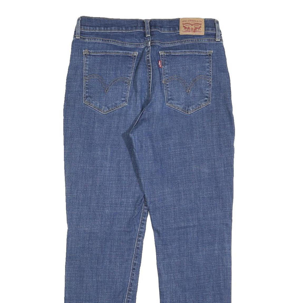 LEVI'S Womens Blue Regular Straight Denim W29 L30 Classic Zip Cotton Blend Jeans