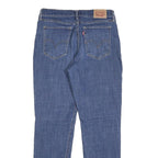 LEVI'S Womens Blue Regular Straight Denim W29 L30 Classic Zip Cotton Blend Jeans
