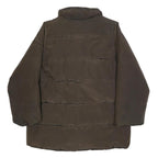 WEEKEND MAX MARA Womens Brown Nylon Quilted Jacket UK 12 Zip Closure Relaxed Fit