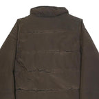 WEEKEND MAX MARA Womens Brown Nylon Quilted Jacket UK 12 Zip Closure Relaxed Fit