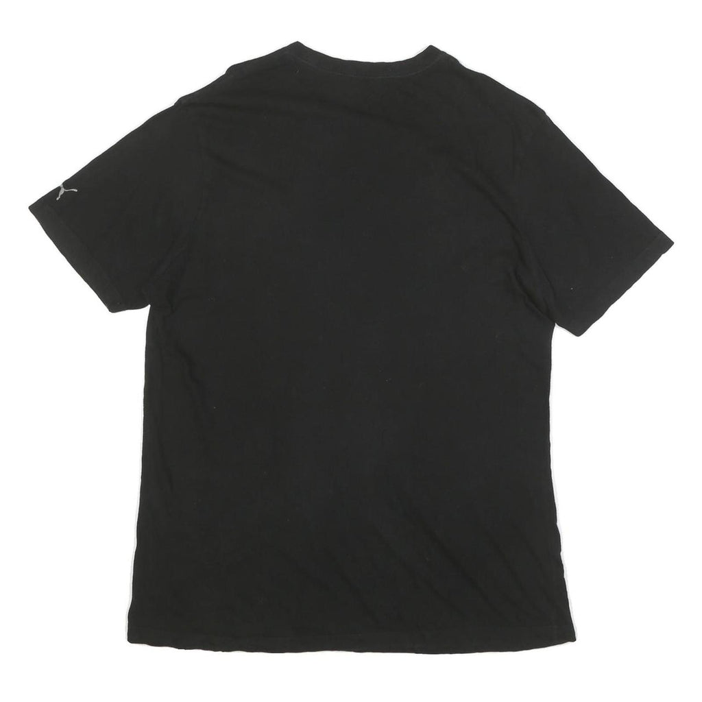 PUMA Mens Black Graphic T-Shirt XL Short Sleeve Crew Neck Sport Casual Top