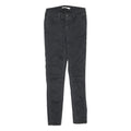 LEVI'S 710 Super Skinny Womens Jeans Black Slim Denim Woven W24 L27 Zip Cotton