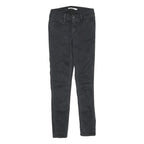 LEVI'S 710 Super Skinny Womens Jeans Black Slim Denim Woven W24 L27 Zip Cotton