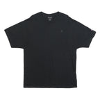CHAMPION Mens Black T-Shirt XL Short Sleeve Crew Neck Cotton Blend Classic Logo