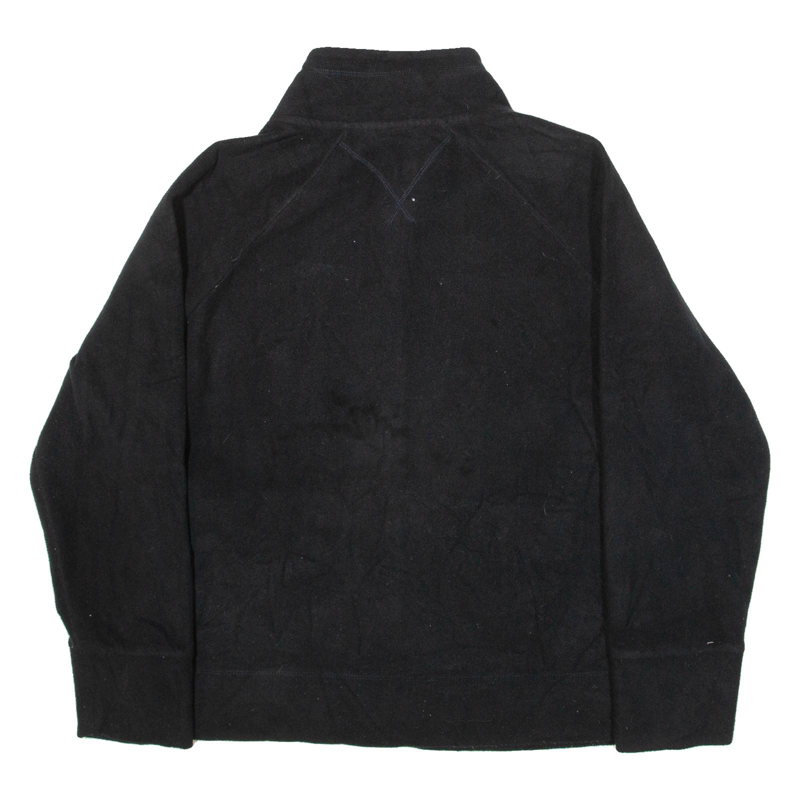 TOMMY HILFIGER Womens Fleece Jacket Black XL