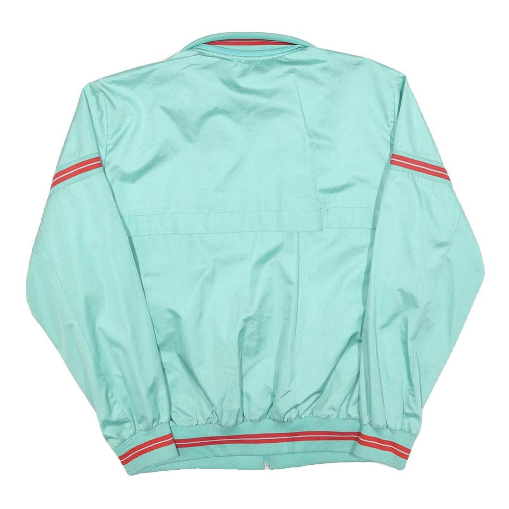 HIPPO Womens Blue Zip Jacket L Polyester Casual Track Style Retro Striped