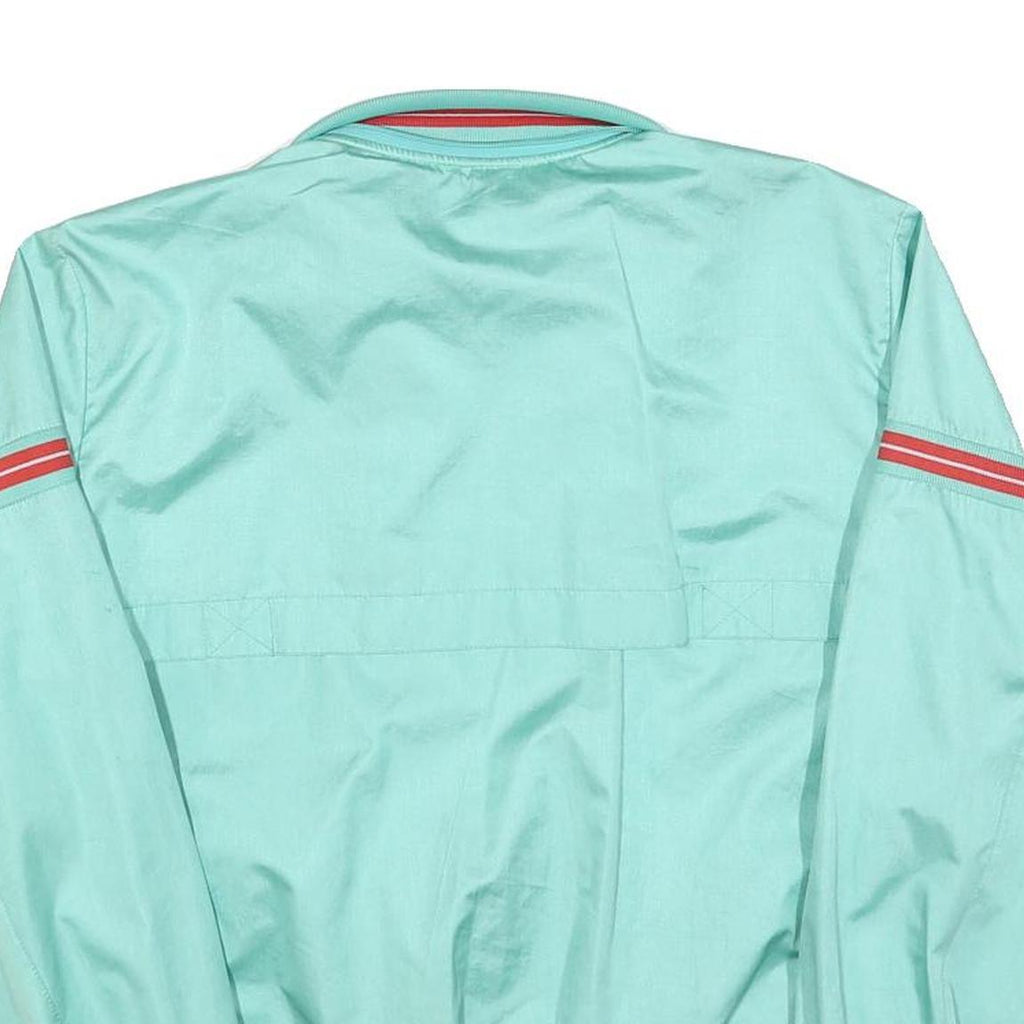 HIPPO Womens Blue Zip Jacket L Polyester Casual Track Style Retro Striped