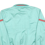 HIPPO Womens Blue Zip Jacket L Polyester Casual Track Style Retro Striped