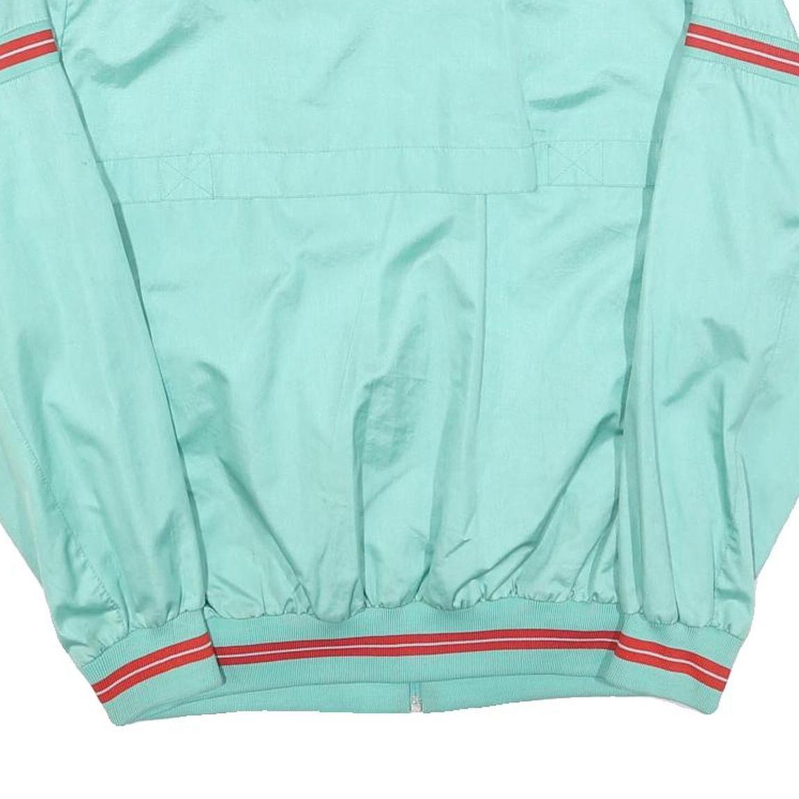 HIPPO Womens Blue Zip Jacket L Polyester Casual Track Style Retro Striped