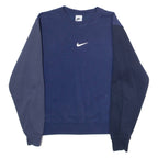 NIKE Mens Sweatshirt Blue Crew Neck XS