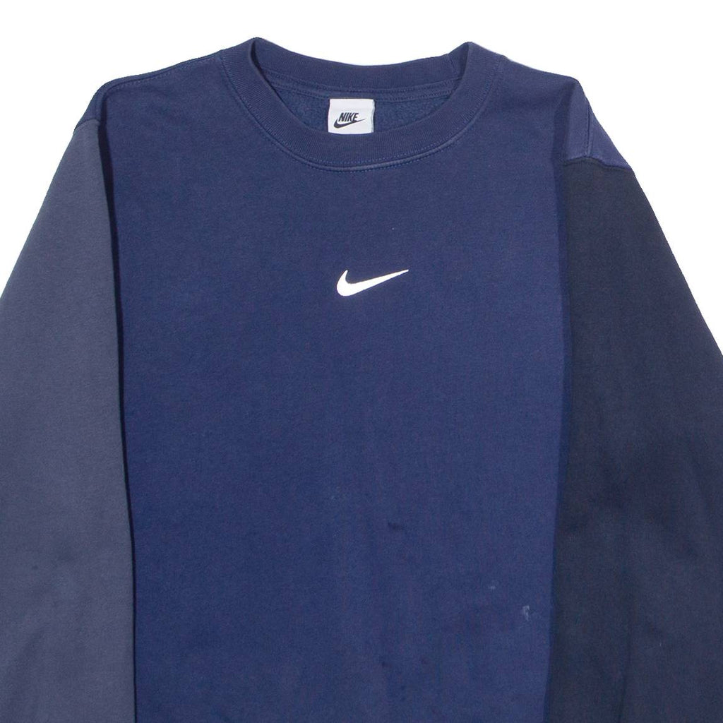 NIKE Mens Sweatshirt Blue Crew Neck XS