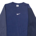 NIKE Mens Sweatshirt Blue Crew Neck XS