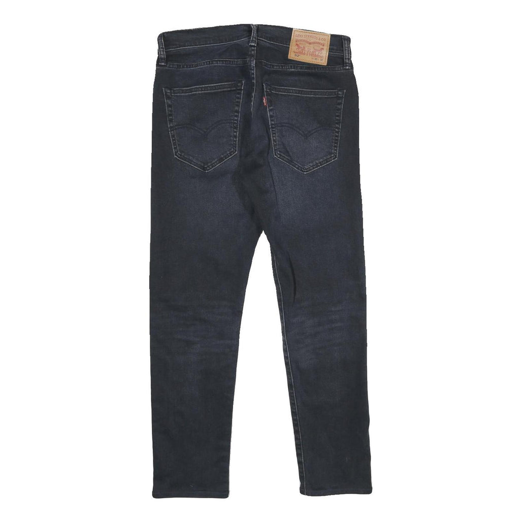 LEVI'S 512 Tapered Mens Jeans Blue Slim Tapered Denim Medium W30 L28 Cotton