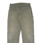 DICKIES Mens Regular Fit Straight Cotton Workwear Jeans W34 L34 Distressed