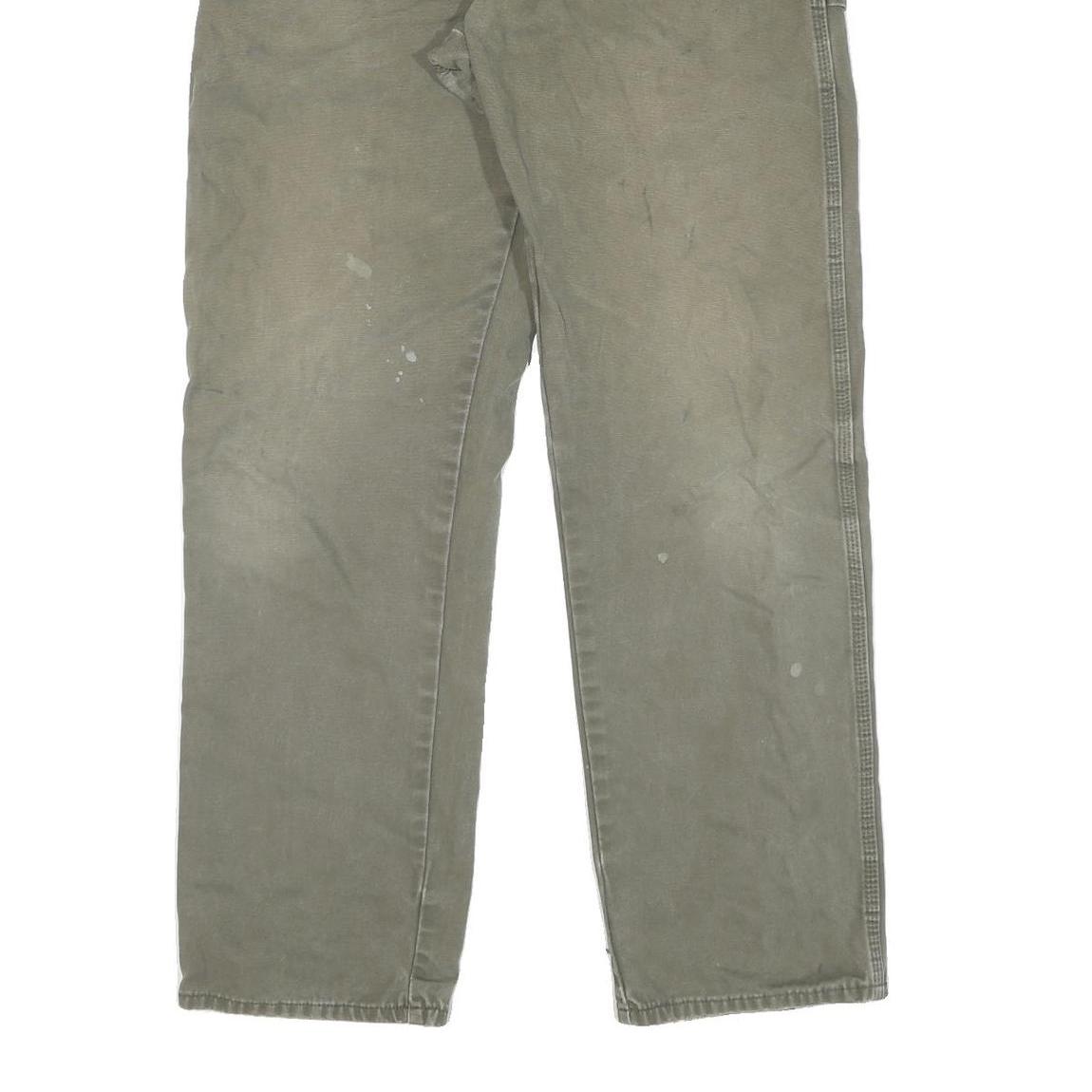 DICKIES Mens Regular Fit Straight Cotton Workwear Jeans W34 L34 Distressed