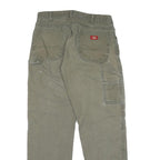 DICKIES Mens Regular Fit Straight Cotton Workwear Jeans W34 L34 Distressed