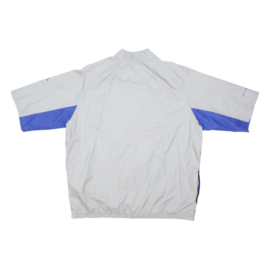 ADIDAS Mens Blue & White Performance Zip Polyester Jacket XL Sportswear