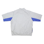 ADIDAS Mens Blue & White Performance Zip Polyester Jacket XL Sportswear
