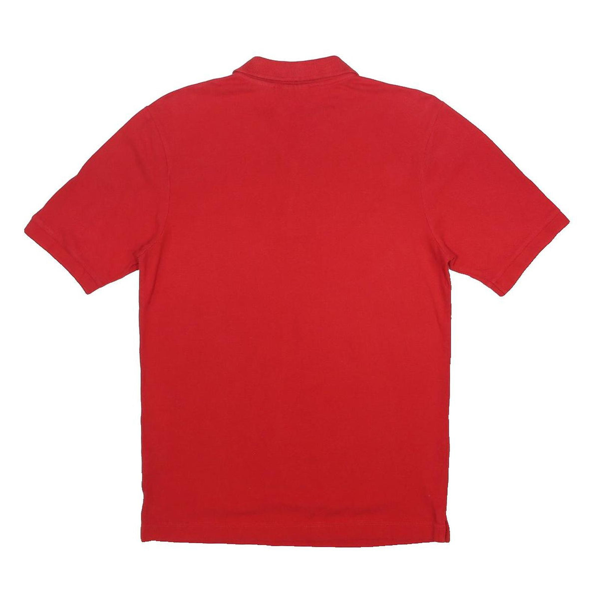 FILA Mens Red Short Sleeve Plain Polo Shirt S Cotton Casual Classic