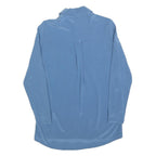 Womens Blue Basic Shirt Long Sleeve Collared Plain Size S Casual Office