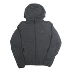 NIKE Mens Black Full Zip Hoodie M Sportswear Casual Cotton Sweatshirt