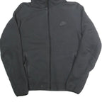 NIKE Mens Black Full Zip Hoodie M Sportswear Casual Cotton Sweatshirt
